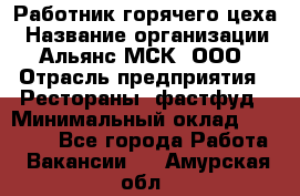 Работник горячего цеха › Название организации ­ Альянс-МСК, ООО › Отрасль предприятия ­ Рестораны, фастфуд › Минимальный оклад ­ 27 000 - Все города Работа » Вакансии   . Амурская обл.